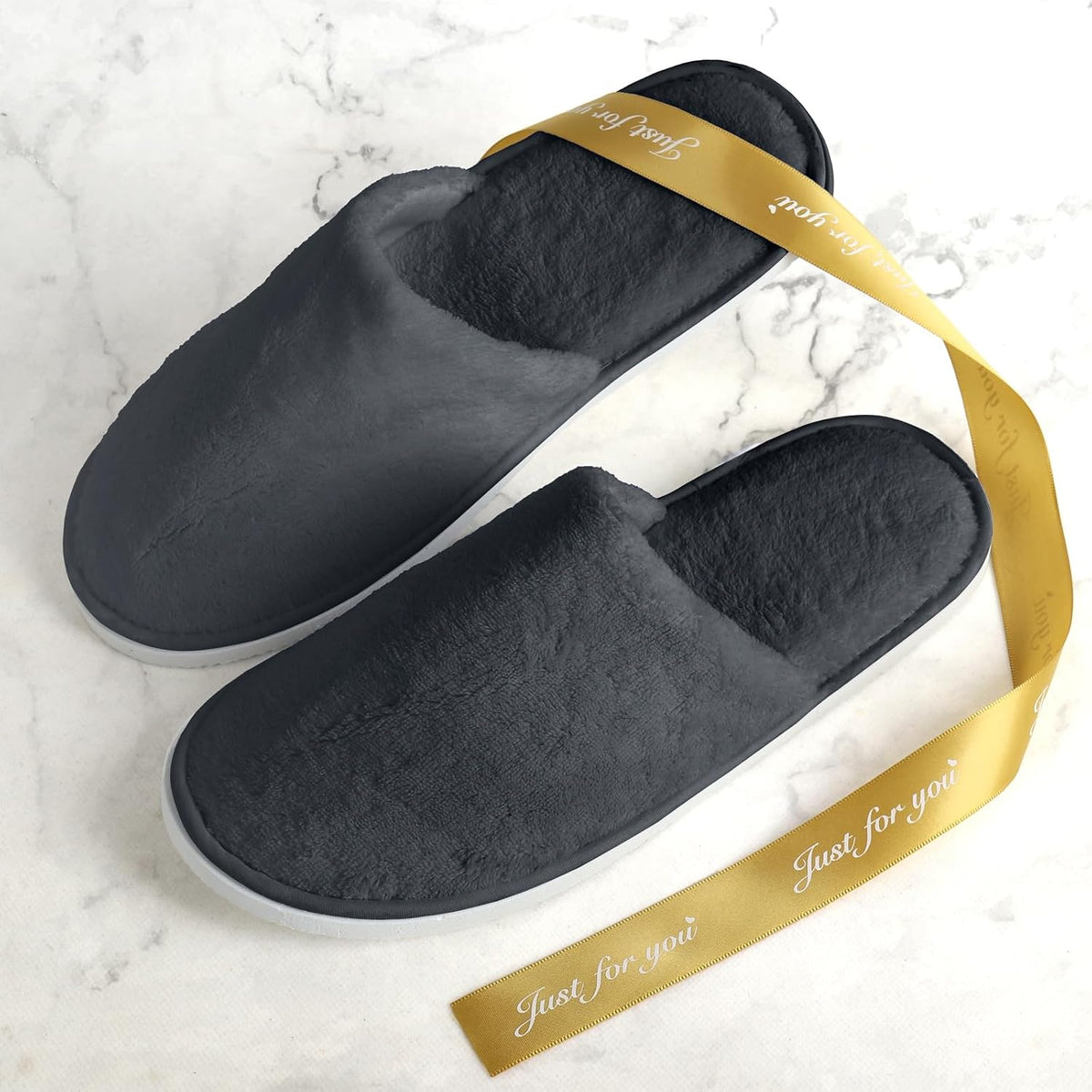10 Pairs Disposable Guest Slippers, One Size Slippers