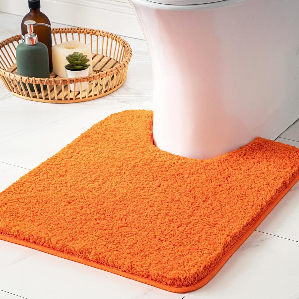 MIULEE Teal Bathroom Rugs Soft Small Microfiber Bath Mat 16x24 Inch