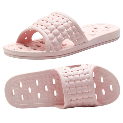 Bath Slippers with Drainage Holes, Quick-Drying Non-Slip Slippers for Home, Dormitory, Bathroom - Unisex