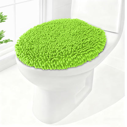Soft Chenille Toilet Lid Cover 19.5L" x 18.5W" Machine Washable
