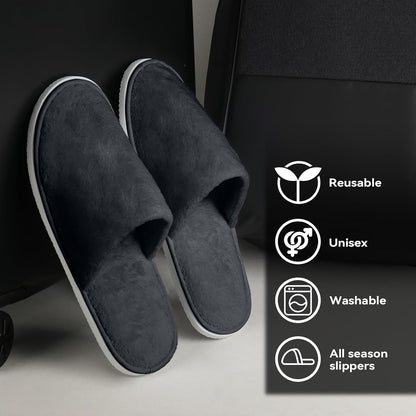 10 Pairs Disposable Guest Slippers, One Size Slippers