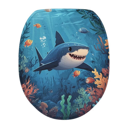 Toilet Lid Covers for Bathroom Elongated Cat Irises Thick Toilet Seat Lid Cover Elongated Oval Round Soft Fabric Toilet Seat Lid Cover with Elastic Edges Machine Washable