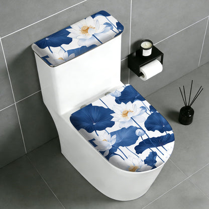2 pack Toilet Lid Cover & Tank Lid Cover,Fits Standard & Elongated Toilet