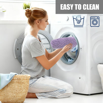 Soft Chenille Toilet Lid Cover 19.5L" x 18.5W" Machine Washable