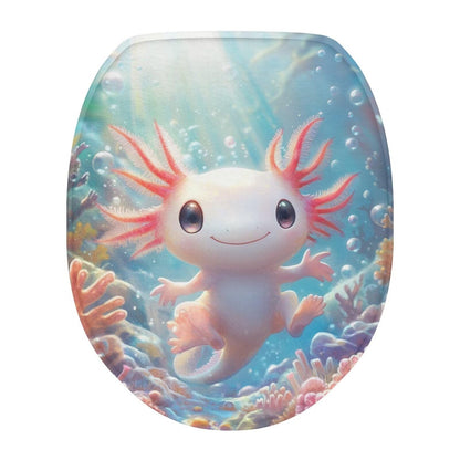 Toilet Lid Covers for Bathroom Elongated Cat Irises Thick Toilet Seat Lid Cover Elongated Oval Round Soft Fabric Toilet Seat Lid Cover with Elastic Edges Machine Washable