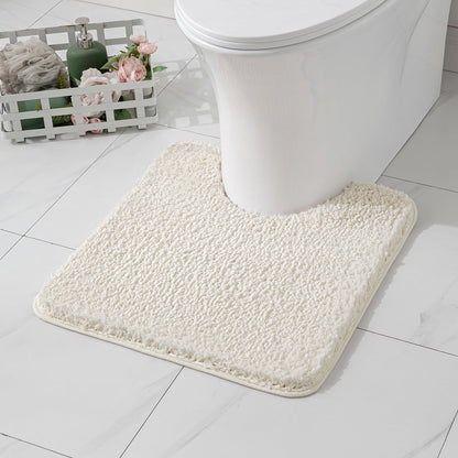 MIULEE Teal Bathroom Rugs Soft Small Microfiber Bath Mat 16x24 Inch