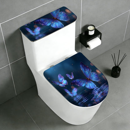 2 pack Toilet Lid Cover & Tank Lid Cover,Fits Standard & Elongated Toilet