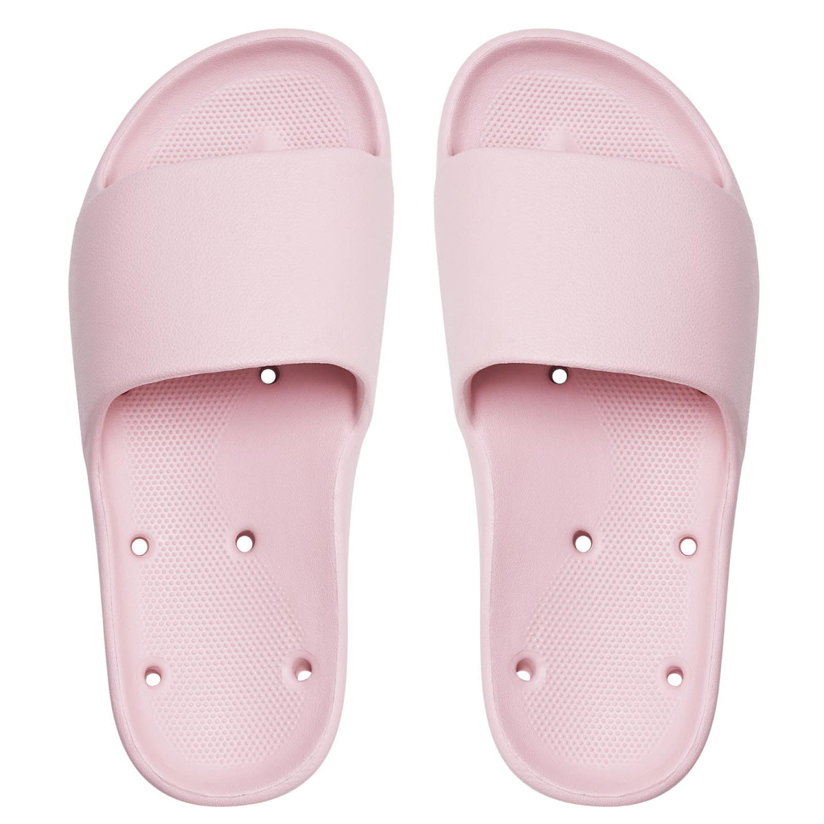 Unisex Arch Support Shower Shoes with Drain Holes Slides