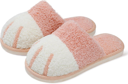 SINNO Cute Animal Slippers for Women Indoor Outdoor Memory Foam House Slipper Soft Warm Cozy Fuzzy Bedroom Non-Slip Shoes Christmas Gift ladies