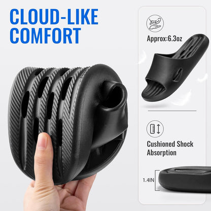 Aoowoll Shower Shoes for Men and Women Non-Slip Sandals Bathroom Slippers
