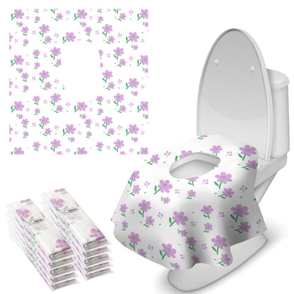 Blissful Diary 30 Pcs Toilet Seat Covers Disposable for Toddlers & Adults, Extra Large Waterproof, Portable Package for Travel, Kids Potty Training