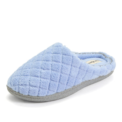 Leslie Terry Clog House Shoes with Memory Foam, Indoor Slippers with Wide Widths