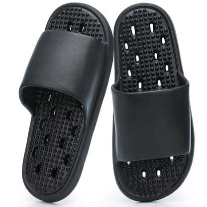 GOEWY Shower Shoes with Drain Holes Massage Granules for Women Men