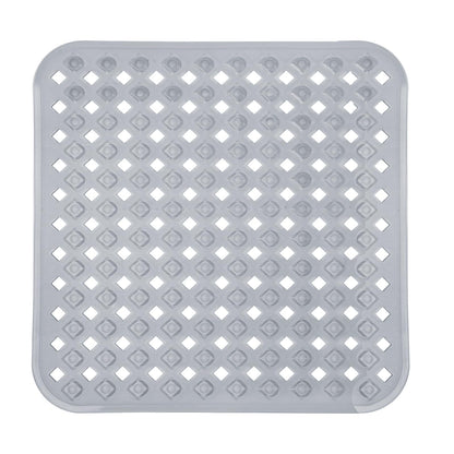 Yimobra Bathtub Mat Non Slip, 35"X16" Shower Mat with Strong Suction Cups & Drain Holes, Long Anti Slip Bath Tub Mat for Inside Shower, Machine Washable Fast Drying, Bathroom Essentials, Clear Blue