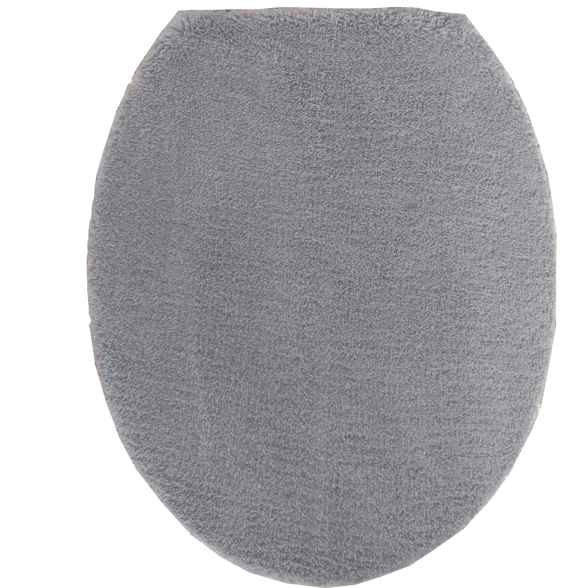 Madeals Microfiber Toilet Lid Cover Soft and Absorbent, Comfortable Bathroom Microfiber Toilet Lid Cover Seat Fits Most Size Toilet Lids for Navy Blue