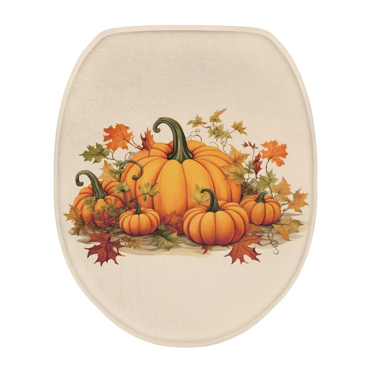 Toilet Lid Covers for Bathroom Elongated Cat Irises Thick Toilet Seat Lid Cover Elongated Oval Round Soft Fabric Toilet Seat Lid Cover with Elastic Edges Machine Washable