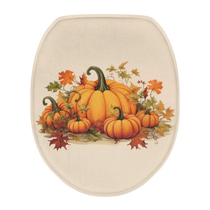 Toilet Lid Covers for Bathroom Elongated Cat Irises Thick Toilet Seat Lid Cover Elongated Oval Round Soft Fabric Toilet Seat Lid Cover with Elastic Edges Machine Washable