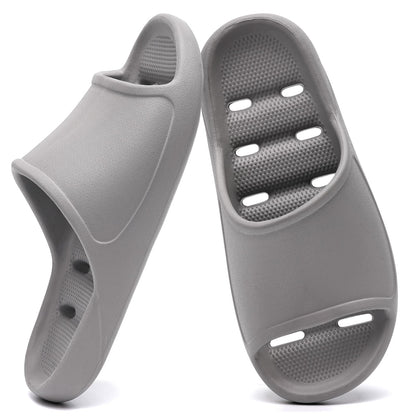 Unisex Arch Support Shower Shoes with Drain Holes Slides