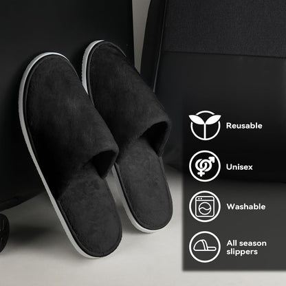 10 Pairs Disposable Guest Slippers, One Size Slippers