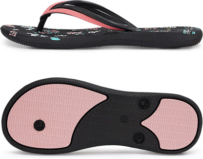 VOVEA Flip Flops For Women Non-Slip Bathroom Shower Shoes Cushion foam Indoor and Outdoor Sandals