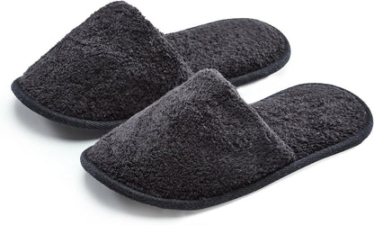 ESKYMODE Men's Terry Cotton Bath Slippers, Travel Hotel Slippers for Men