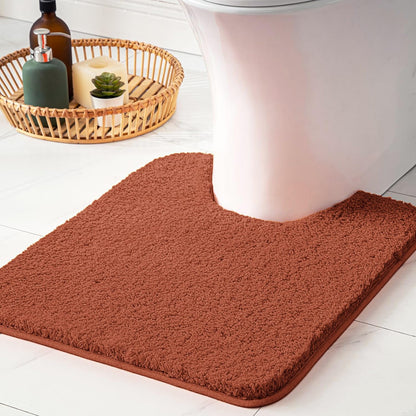 MIULEE Teal Bathroom Rugs Soft Small Microfiber Bath Mat 16x24 Inch