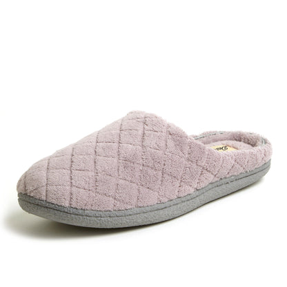 Leslie Terry Clog House Shoes with Memory Foam, Indoor Slippers with Wide Widths