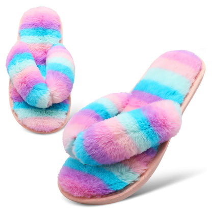 JOINFREE Women's Bedroom Slippers Comfort Four Season Classy Indoor Spa Slide Shoes