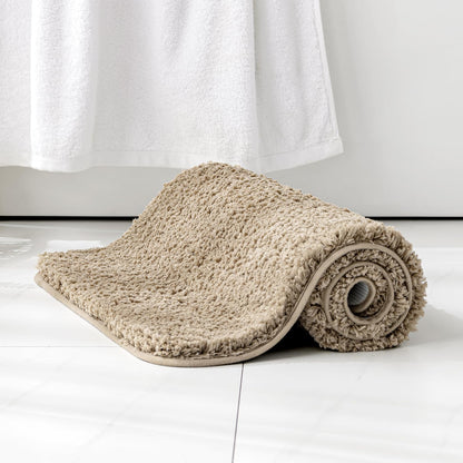 MIULEE Teal Bathroom Rugs Soft Small Microfiber Bath Mat 16x24 Inch