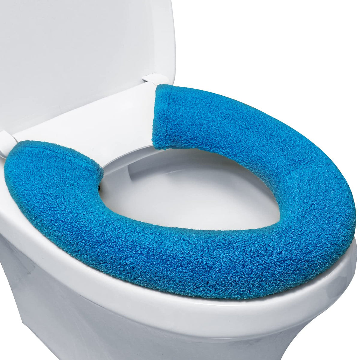 Toilet Seat Cover with Snaps Fixed,Thick Warmer,Machine Washable(grey)
