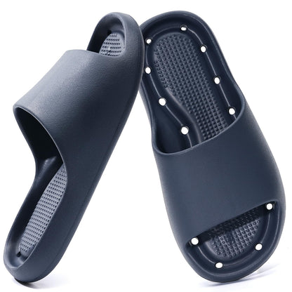 Unisex Arch Support Shower Shoes with Drain Holes Slides
