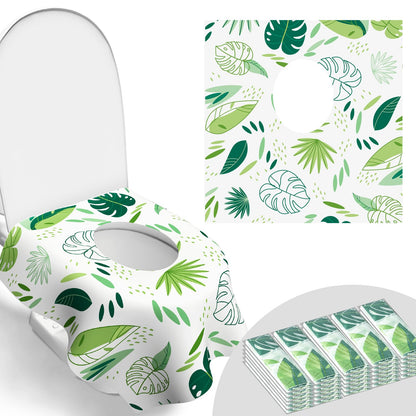30 Pack Toilet Seat Covers Disposable, Individually Wrapped for Travel, Large Waterproof Potty Covers for Kids and Adults,Toddler Potty Training for Public Restroom, Airplane, Trip - Rainbow