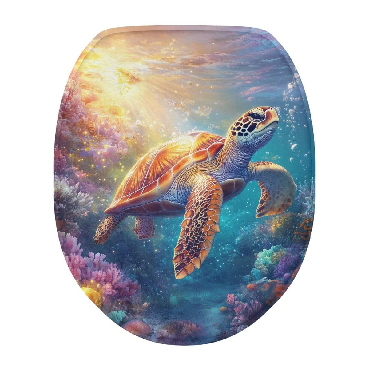 Toilet Lid Covers for Bathroom Elongated Cat Irises Thick Toilet Seat Lid Cover Elongated Oval Round Soft Fabric Toilet Seat Lid Cover with Elastic Edges Machine Washable