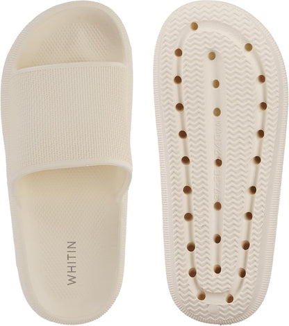 WHITIN Women's Slides with Cushioned Thick Sole Slippers for Home Wear Y13