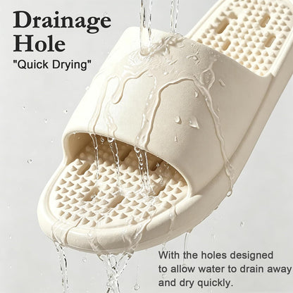 GOEWY Shower Shoes with Drain Holes Massage Granules for Women Men