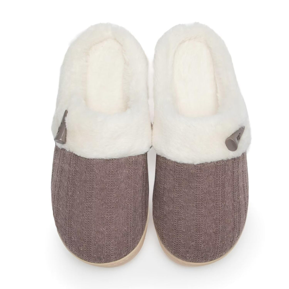 NineCiFun Women's Fuzzy House Slippers Memory Foam Cute Ladies Home Shoes