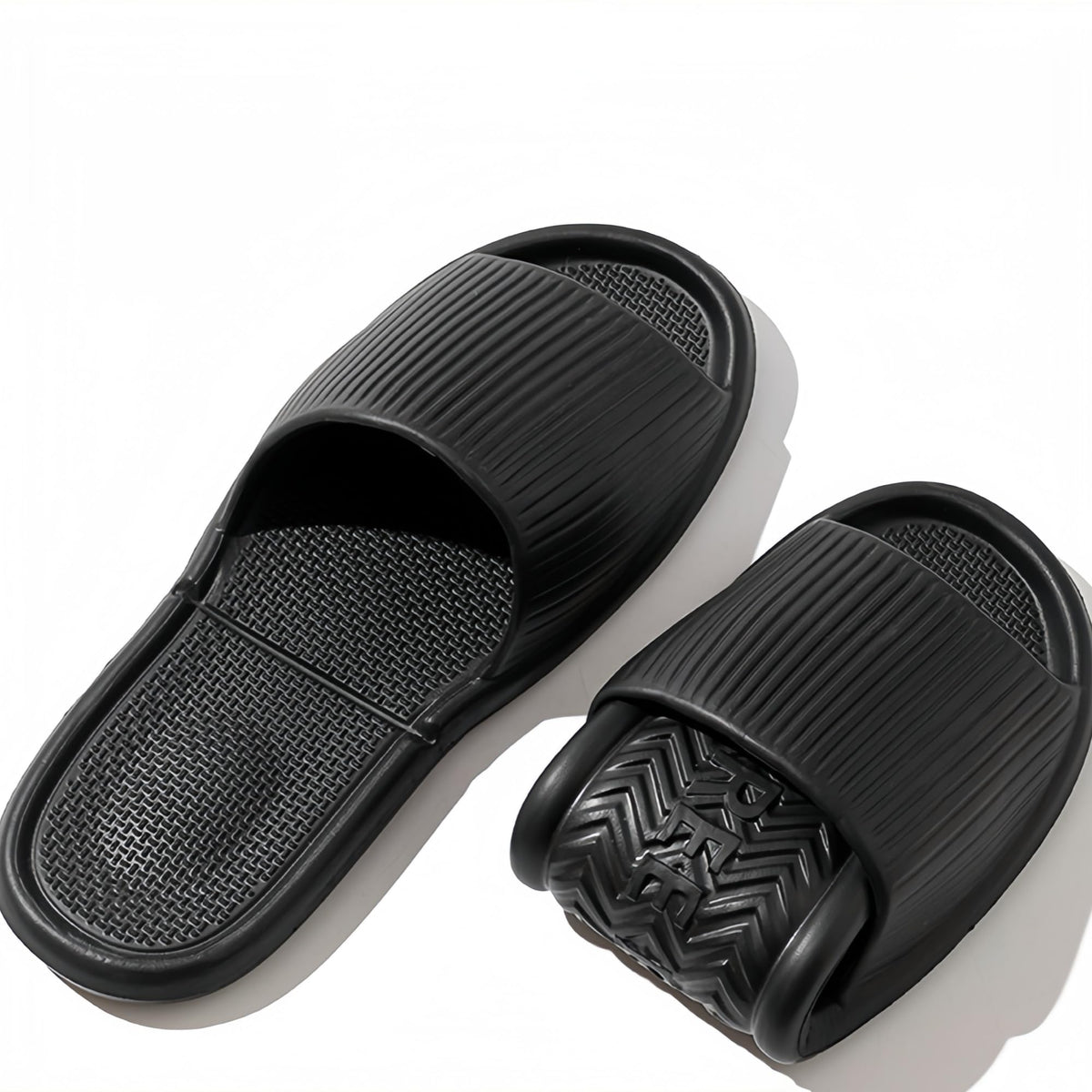 Shower Shoes Travel Foldable Portable Non Slip Slippers for Hotel Guests Swimming Spa Unisex Men Women Lightweight EVA Bathroom Slides Quick Drying Water Resistant Footwear