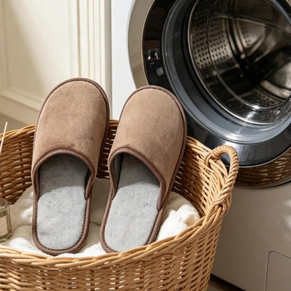 murmur Women Men House Ultrathin Soft-lightweight Slient Quite Sole Non-slip Indoor Bedroom Bath Barefoot Slip on Non Disposable Washable Spa Slippers Shoes for Home Travel Guest Unisex