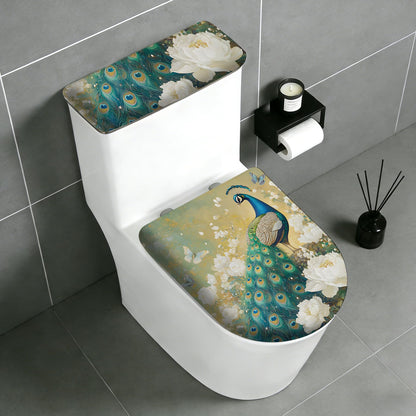 2 pack Toilet Lid Cover & Tank Lid Cover,Fits Standard & Elongated Toilet