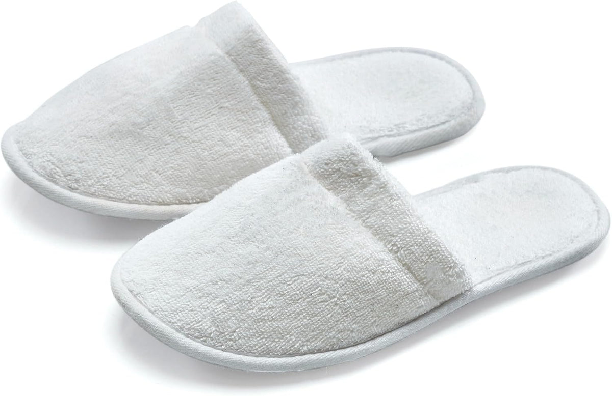 ESKYMODE Men's Terry Cotton Bath Slippers, Travel Hotel Slippers for Men