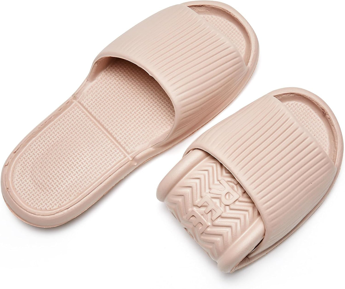 Shower Shoes Travel Foldable Portable Non Slip Slippers for Hotel Guests Swimming Spa Unisex Men Women Lightweight EVA Bathroom Slides Quick Drying Water Resistant Footwear