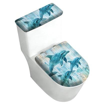2 pack Toilet Lid Cover & Tank Lid Cover,Fits Standard & Elongated Toilet