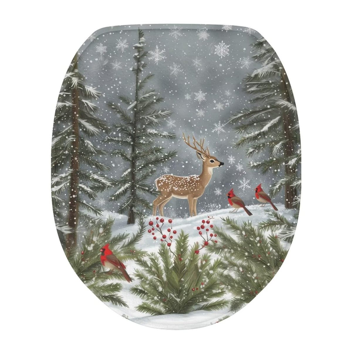 Toilet Lid Covers for Bathroom Elongated Cat Irises Thick Toilet Seat Lid Cover Elongated Oval Round Soft Fabric Toilet Seat Lid Cover with Elastic Edges Machine Washable