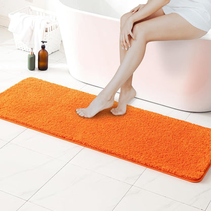 MIULEE Teal Bathroom Rugs Soft Small Microfiber Bath Mat 16x24 Inch