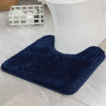 MIULEE Teal Bathroom Rugs Soft Small Microfiber Bath Mat 16x24 Inch