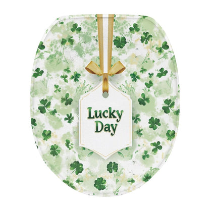 Toilet Lid Covers for Bathroom Elongated Cat Irises Thick Toilet Seat Lid Cover Elongated Oval Round Soft Fabric Toilet Seat Lid Cover with Elastic Edges Machine Washable