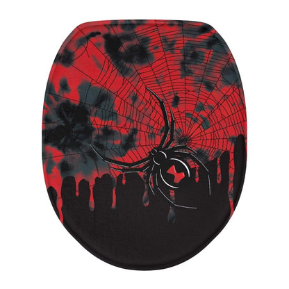 Toilet Lid Covers for Bathroom Elongated Cat Irises Thick Toilet Seat Lid Cover Elongated Oval Round Soft Fabric Toilet Seat Lid Cover with Elastic Edges Machine Washable