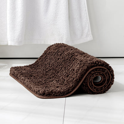 MIULEE Teal Bathroom Rugs Soft Small Microfiber Bath Mat 16x24 Inch