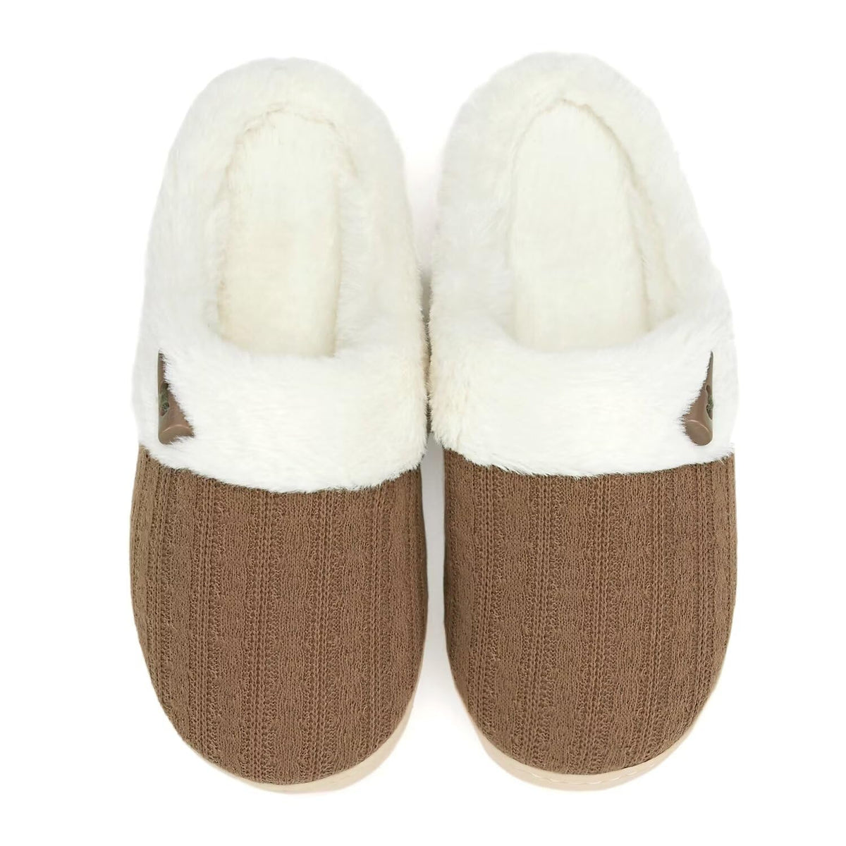 NineCiFun Women's Fuzzy House Slippers Memory Foam Cute Ladies Home Shoes