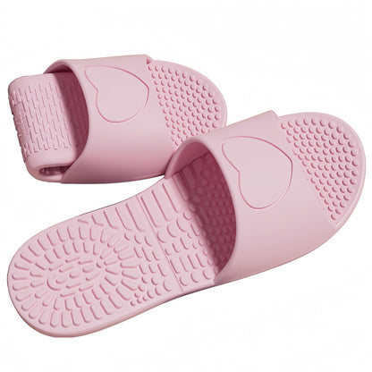 Shower Shoes Travel Foldable Portable Non Slip Slippers for Hotel Guests Swimming Spa Unisex Men Women Lightweight EVA Bathroom Slides Quick Drying Water Resistant Footwear